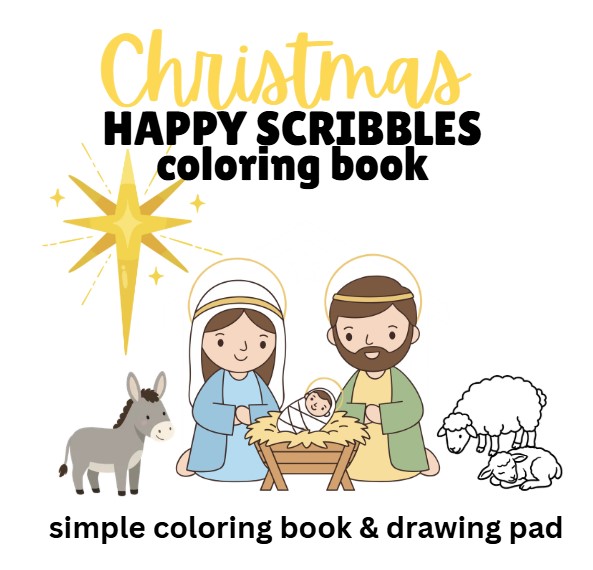 Christmas Happy Scribbles — Nativity Edition book cover