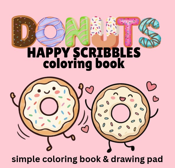Donuts Happy Scribbles book cover