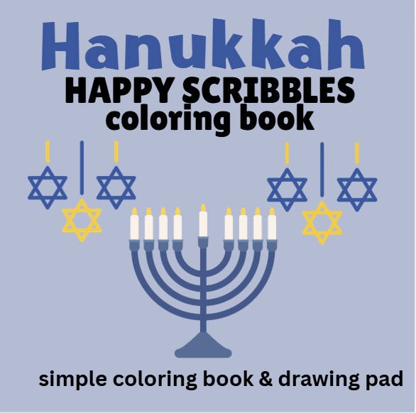 Hanukkah Happy Scribbles book cover